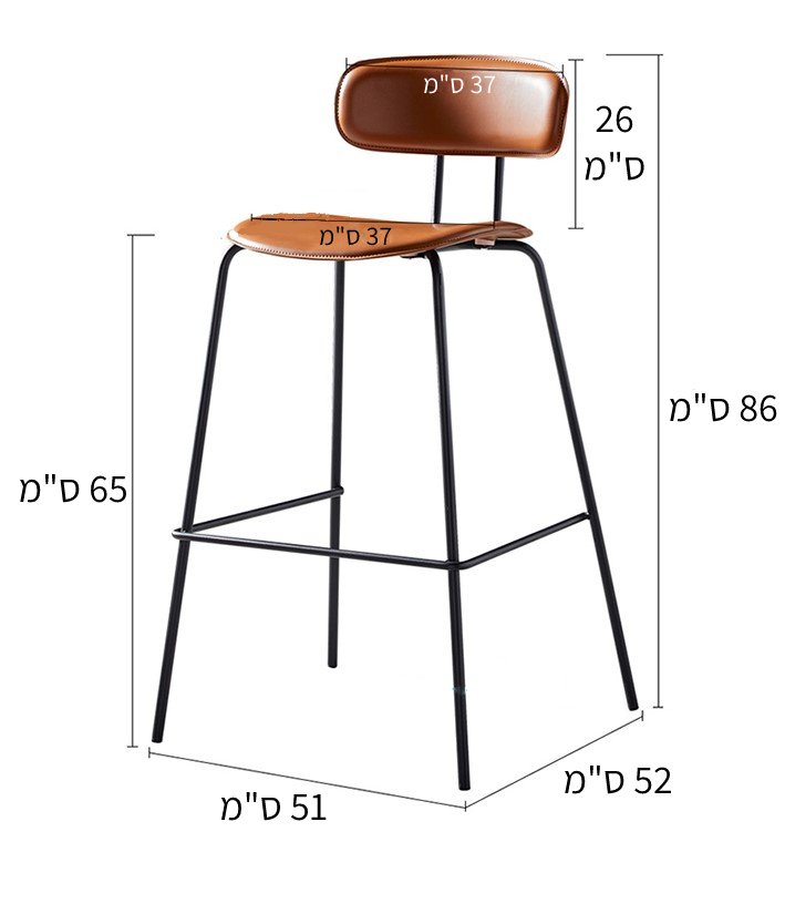 כיסא בר דגם Gino